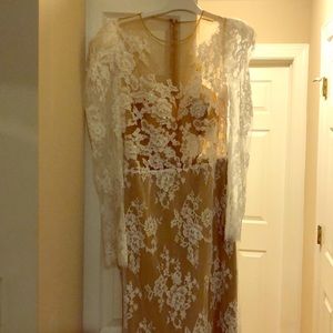 Tarik Ediz dress ivory size 12
